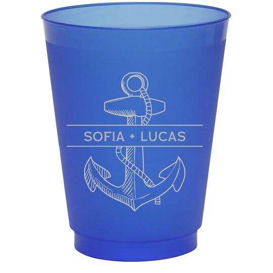 Anchor Colored Shatterproof Cups